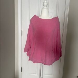 Venti 6 Pink Linen Oversized Drapey - SzS - NWT